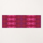 Magenta Flower Ikat Yogamat (Voorkant (horizontaal))