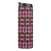 Magenta Flower Ikat Zen Fog Thermosbeker (Geroteerd rechts)