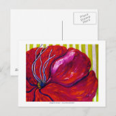 Magenta Flower POST-KAART Briefkaart (Voorkant / Achterkant)
