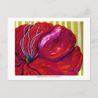 Magenta Flower POST-KAART Briefkaart