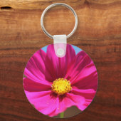 Magenta Flower Sleutelhanger (Voorkant)