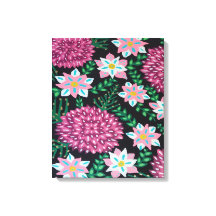 Magenta Flowers op zwart