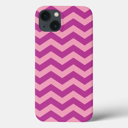 Magenta Frosted Orchid Chevrons Case-Mate iPhone Case (Achterkant)