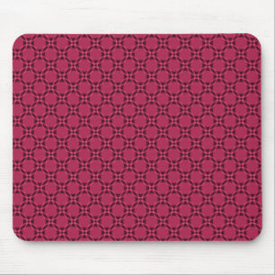 Magenta Funky Circles Mousepad Muismat