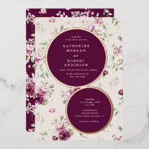 magenta garden floral bruiloft