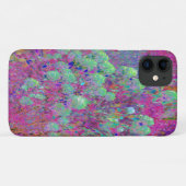 Magenta Garden met Aqua Hydrangea Flowers Case-Mate iPhone Case (Achterkant (horizontaal))