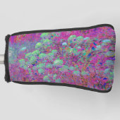 Magenta Garden met Aqua Hydrangea Flowers Golfheadcover (Voorkant)