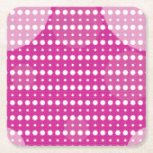 Magenta gekleurde Abstracte polka dots (donker) g9 Kartonnen Onderzetters (Voorkant)