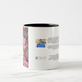 Magenta & Gele Handen Koffie Mok (Center)