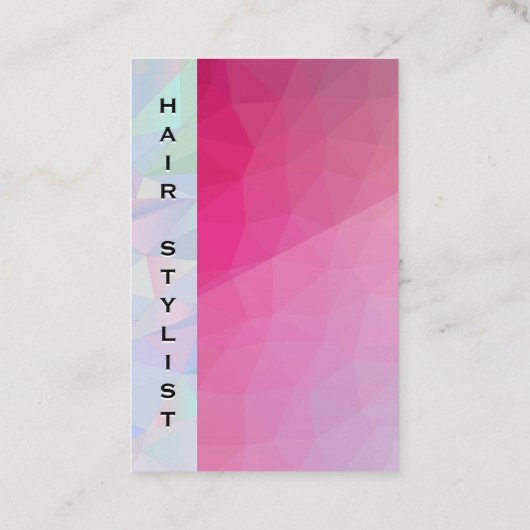 Magenta Geometric | Visitekaartje QR-code (Achterkant)