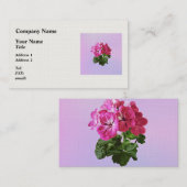 Magenta Geranium Visitekaartje (Voorkant / Achterkant)