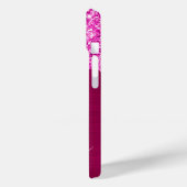 Magenta Glitter Drips Hot Pink Glam Signature Case-Mate iPhone Case (Achterkant / Links)