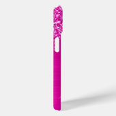 Magenta Glitterdruppels Hot Pink Glam Handtekening Case-Mate iPhone Case (Achterkant / Rechts)