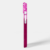 Magenta Glitterdruppels Hot Pink Glam Handtekening Case-Mate iPhone Case (Achterkant / Links)
