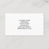 Magenta Glitterschaar Salon | Logo Kapsalon Visitekaartje (Achterkant)