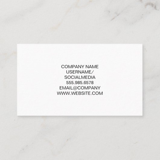 Magenta Glitterschaar Salon | Logo Kapsalon Visitekaartje (Achterkant)