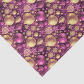 Magenta Gold Christmas Pattern#31 ID1009 Tissuepapier (Detail)