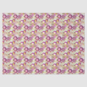 Magenta Gold Christmas Pattern#6 ID1009 Tissuepapier (Voorkant)