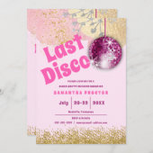 Magenta Gold Last Disco Retro Glam Bachelorette Kaart (Voorkant / Achterkant)