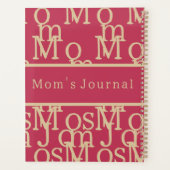 Magenta Gold Typografie, tijdschrift Planner (Achterkant)