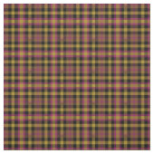  magenta, goud en zwart geruit stof (Swatch)