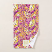 Magenta Goud Kerstmis Merry Patroon # 21 ID1009 Bad Handdoek (Handdoek)