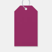 Magenta Goud Kerstmispatroon#12 ID1009 Cadeaulabel (Achterkant)