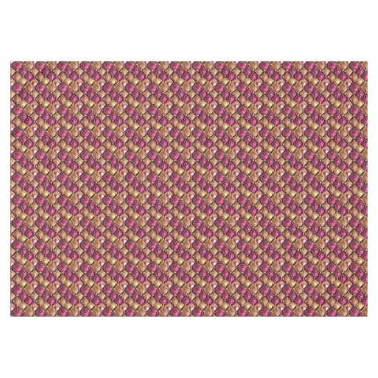 Magenta Goud Kerstmispatroon#12 ID1009 Tafelkleed (Voorkant (Horizontaal))