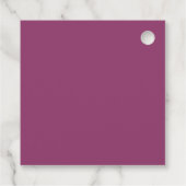 Magenta Goud Kerstmispatroon#35b ID1009 Bedankjes Labels (Achterkant)