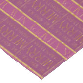 Magenta Goud Kerstmispatroon#35b ID1009 Tafelkleed (Gekanteld)