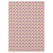 Magenta Goud Kerstmispatroon#6 ID1009 Tafelkleed (Voorkant)