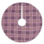 Magenta Goud Kerstmispatroon#7 ID1009 Kerstboom Rok (Voorkant)