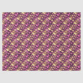 Magenta Goud Kerstpatroon#31 ID1009 Tissuepapier (Voorkant)