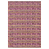 Magenta Gouden Kerst Stripe Patroon#27 ID1009 Tafelkleed (Voorkant)