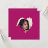 Magenta graffiti Lijst eerste klasse Kaart (Voorkant / Achterkant in situ)