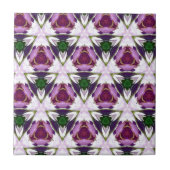 Magenta Green Burgandy Geomettic Chic Pattern Tegeltje (Voorkant)