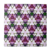 Magenta Green Burgandy Geomettic Chic Pattern