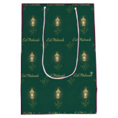 Magenta/Groene Eid-cadeautas Medium Cadeauzakje (Achterkant)