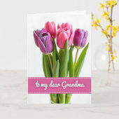 Magenta Grootmoeders Liefdeskaart Kaart (Gele Bloem)