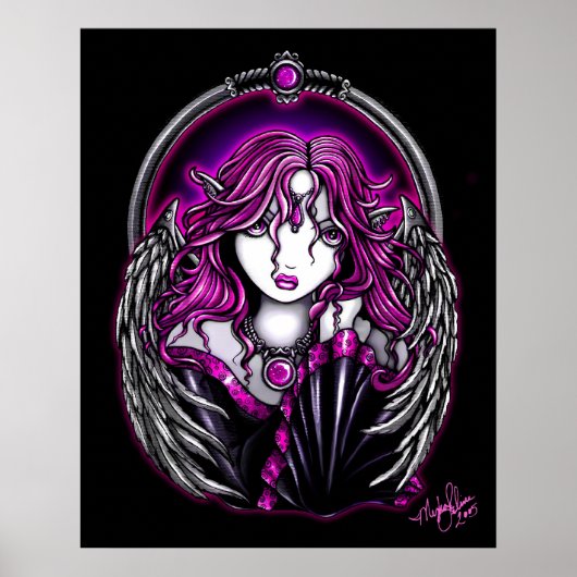 Magenta Guardian Angel Poster (Voorkant)