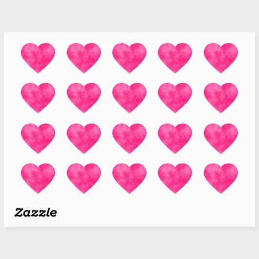 Magenta hart Sticker (Vel)