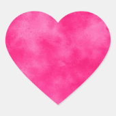 Magenta hart Sticker (Voorkant)