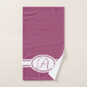 Magenta Haze Monogram Bad Handdoek (Handdoek)