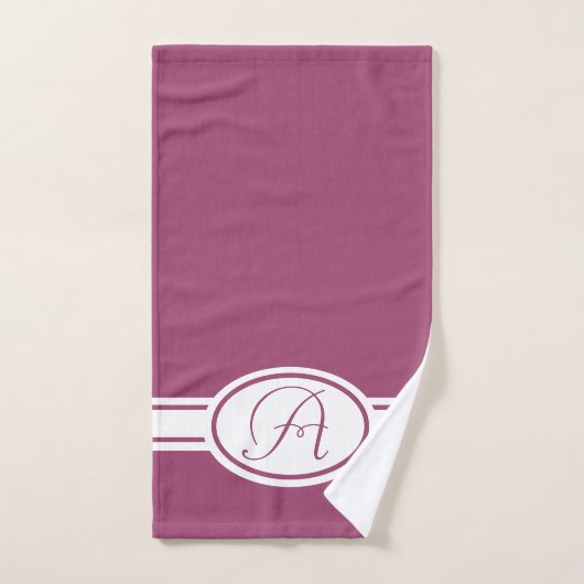 Magenta Haze Monogram Bad Handdoek (Handdoek)