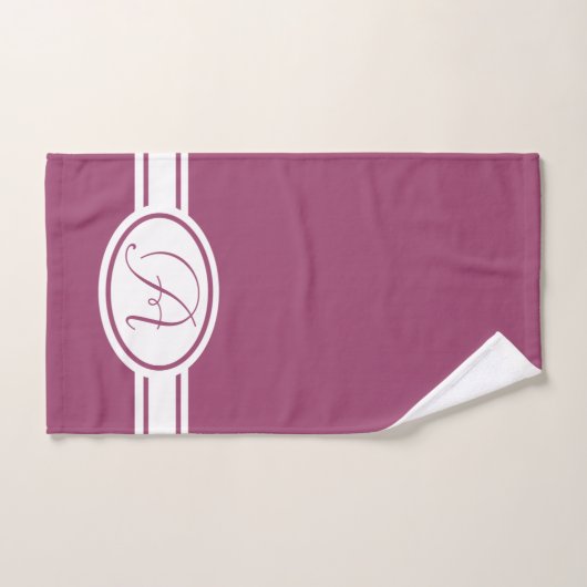 Magenta Haze Monogram Bad Handdoek (Handdoek)