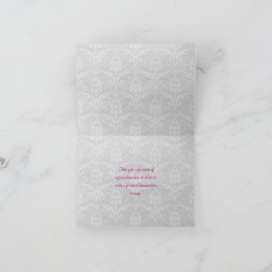 Magenta Heart Balloons Weddenschap Bedankt (Binnen)