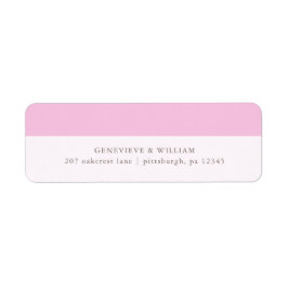  Magenta het Etiket van het Adres van de terugkeer