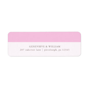  Magenta het Etiket van het Adres van de terugkeer