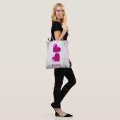 Magenta hoort persoonlijke Canvas tas (Op model)
