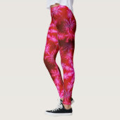 Magenta Hot Pink Psychedelic Mandelbrot Fractal Leggings (Links)